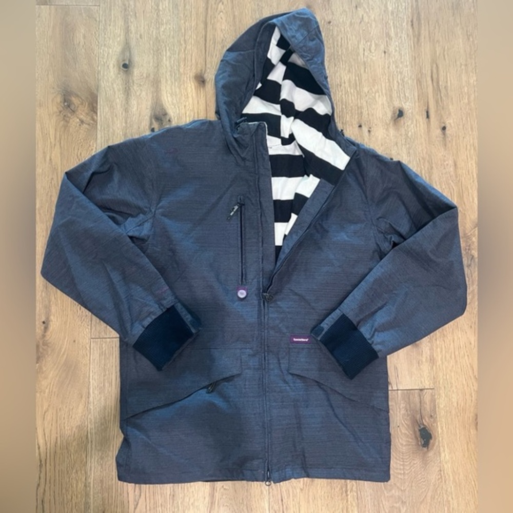 SPECIAL BLEND Revolver Era Men's Navy Ski & Snowboard Jacket Y2K large
